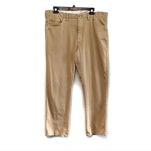 Peter Millar Golf Pants Tan Size 36 Short Chinos